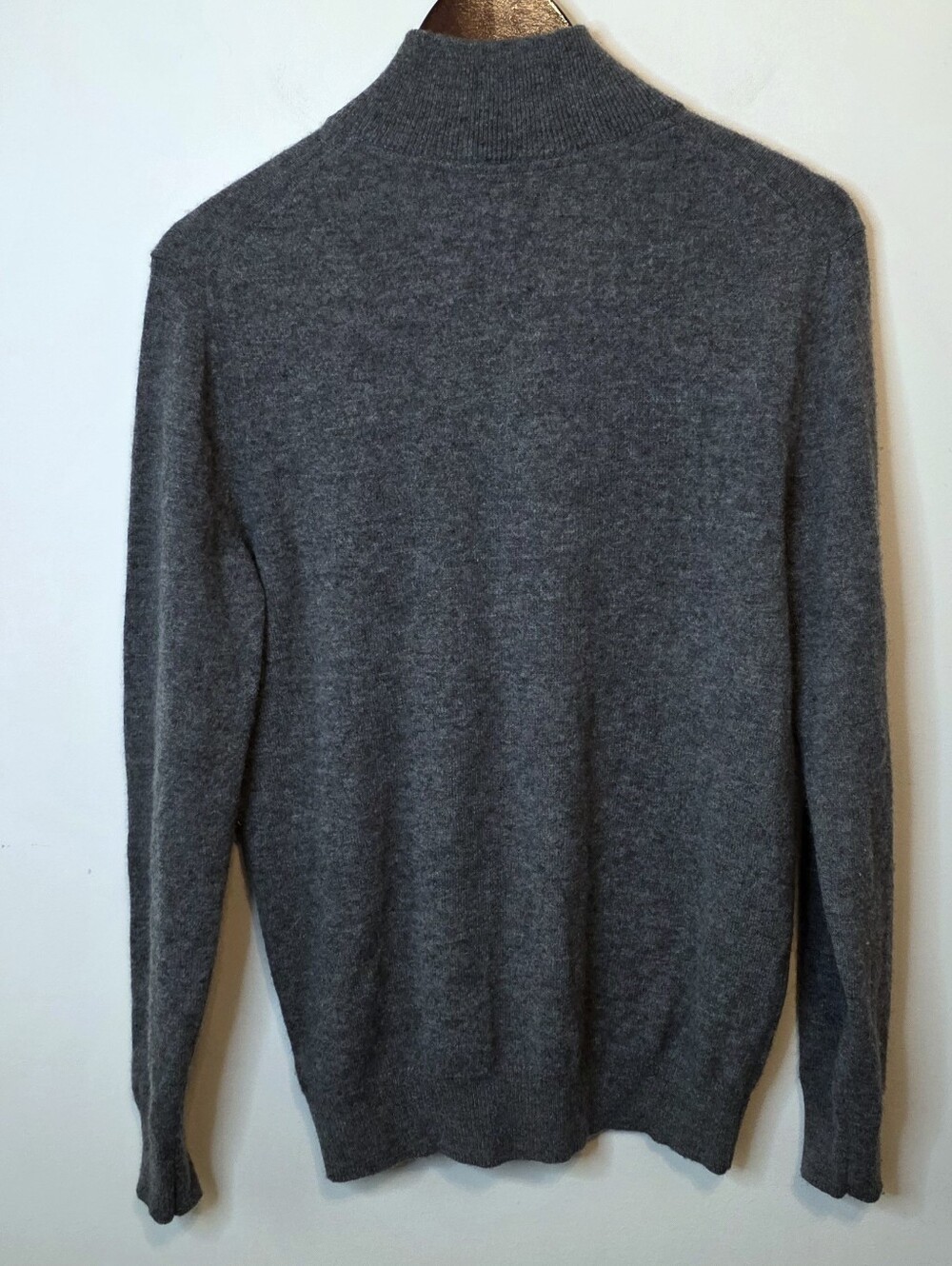 Christian Lacroix 100% Cashmere Gray Quarter Zip Swea… - Gem